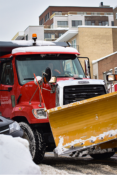 Montreal snow removal truck