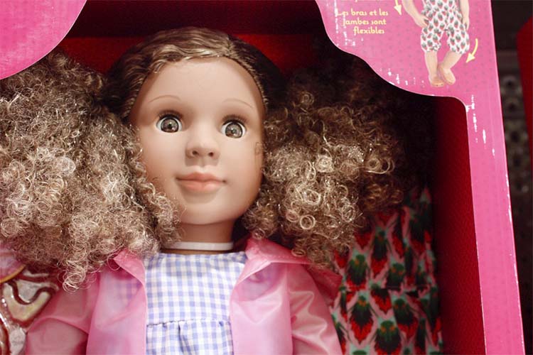 curly hair diverse doll