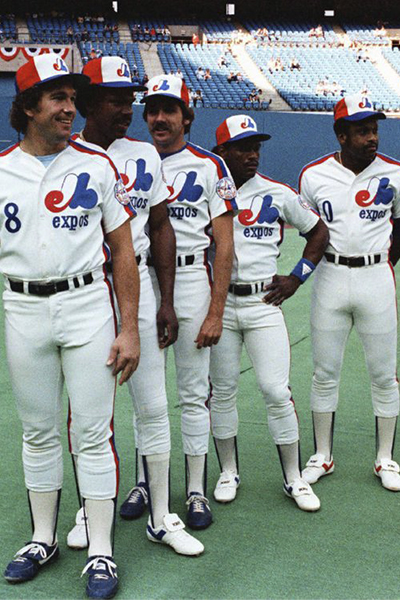 Players from the 1982 Montreal Expos team