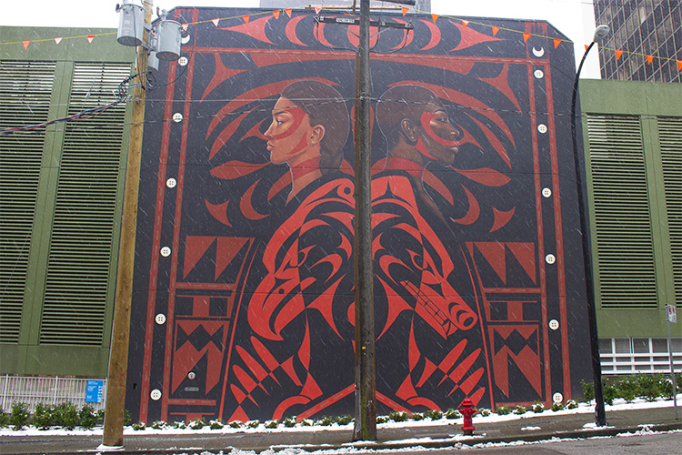 Dream Weaver Indigenous art mural