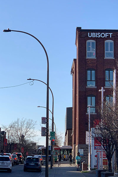An exterior shot of Montreal's video game studio Ubisoft