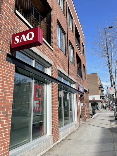 The outside of an SAQ store