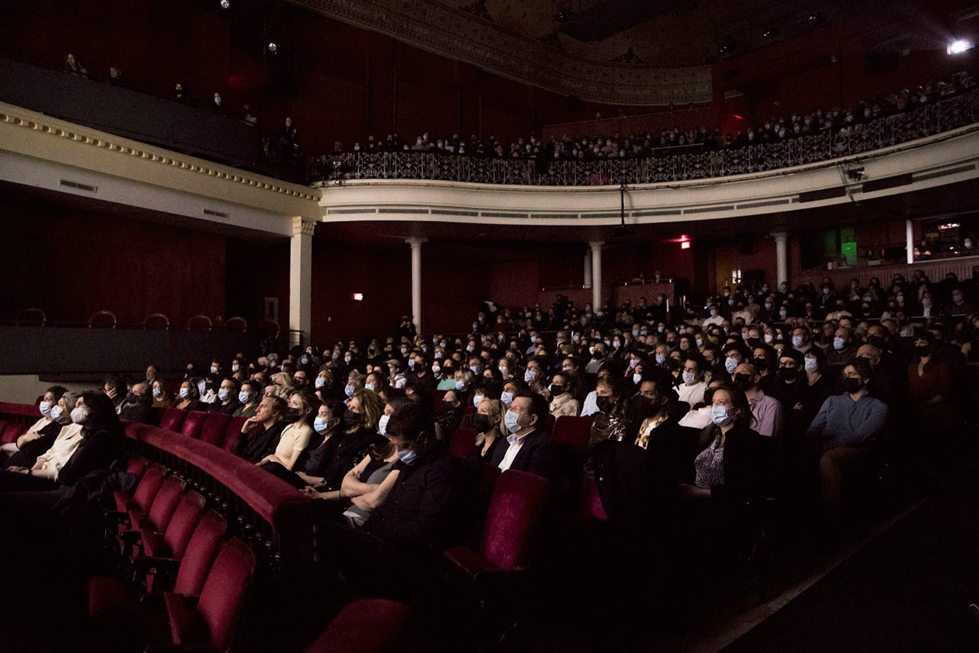Crowd in a theatre