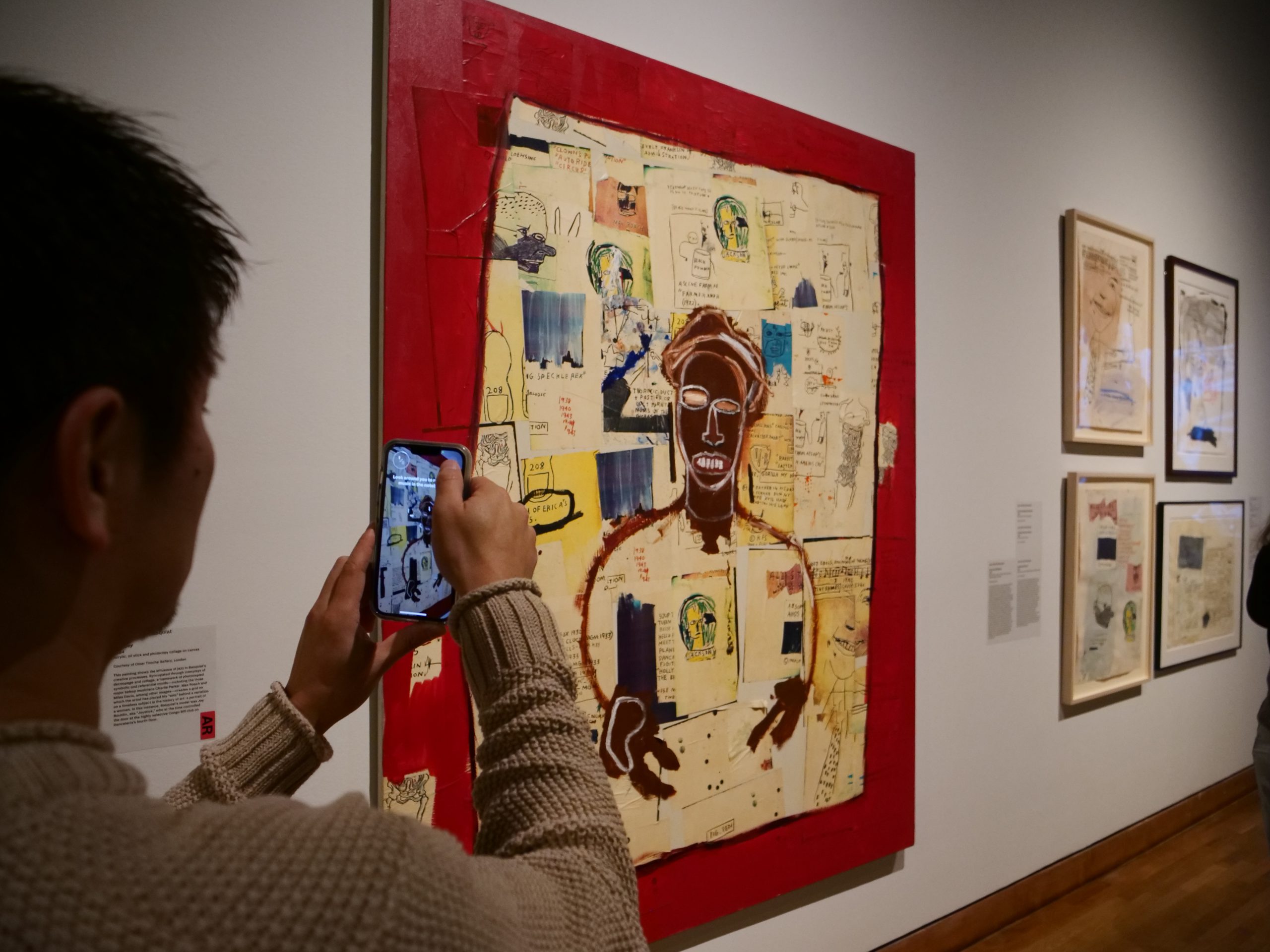 Man using Basquiat and Music app.