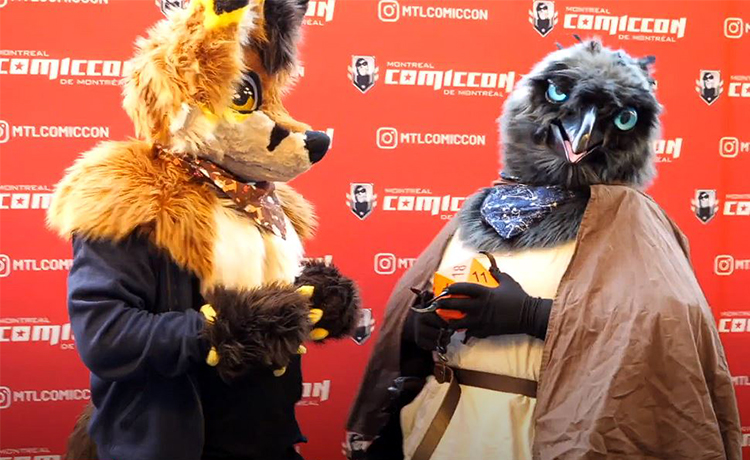 Two furries at ComicCon